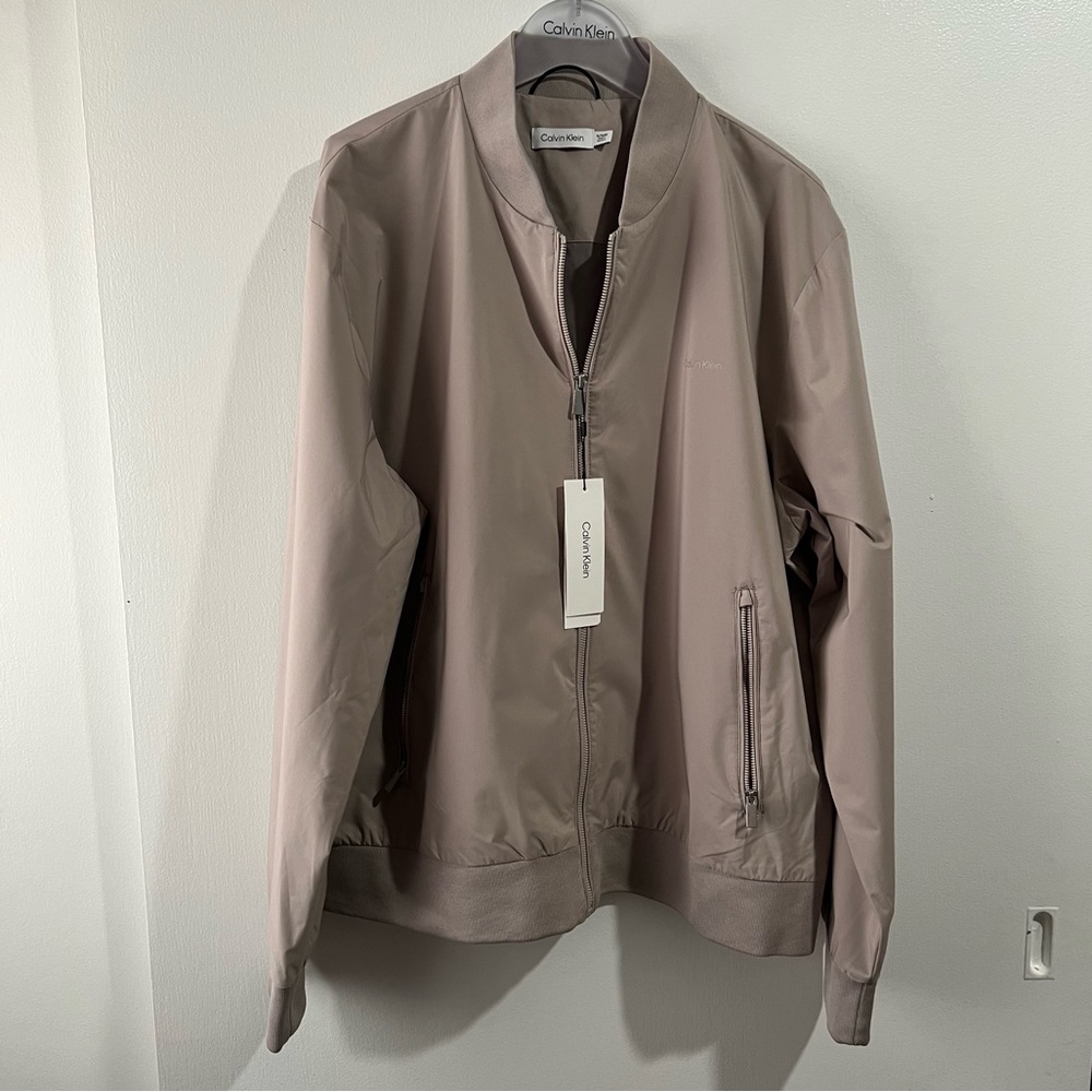 NWT Tan Lightweight Bomber jacket - Picture 2 of 8